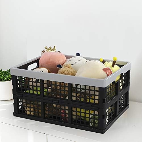 34-Liter Collapsible Milk Crates, Stackable Storage Basket - Image 4