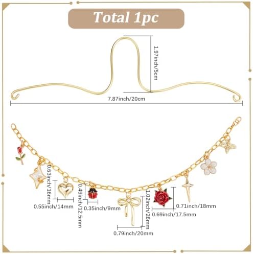 Rearview Mirror Charm for Car Aluminum Chain - Image 2