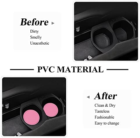 4 Pack Car Coasters, 2.75inch Universal Non-Slip Car Cup Holder Coaster - Image 5
