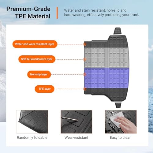 powoq Cargo Mat Trunk Mat Compatible - Image 5