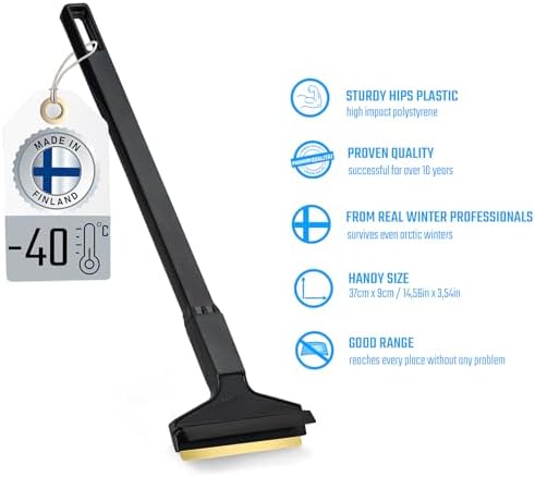 Car Brass Ice Scraper Long Handle Ice Scraper Brass Blade 14, 5 inch Ice Scraper - Image 6