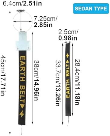 Car An-ti Static Strip Earth Belt Ground Wire Strap Car Electrostatic Strip - Image 2