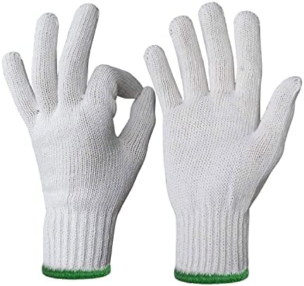 Evridwear Cotton Polyester String Knit Shell Safety Protection Work Gloves - Image 4