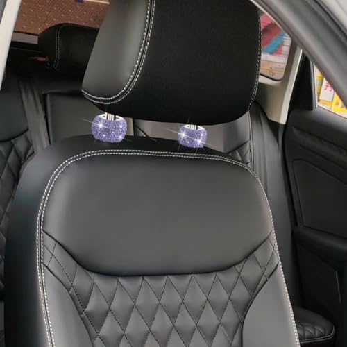 Rhinestone Car Headrest Collar Rings - Image 3
