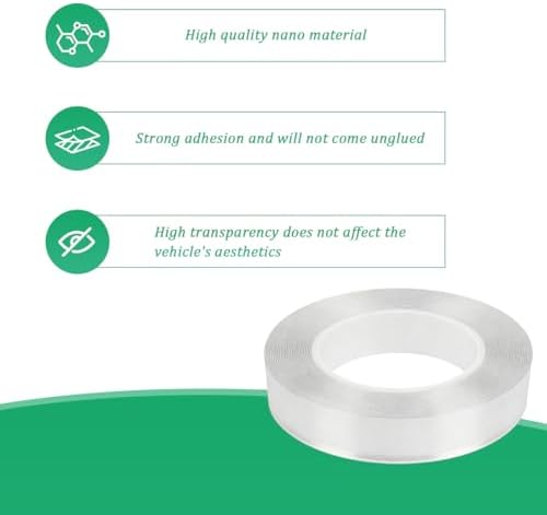 Car Door Edge Protector, 1.18In x 33Ft Anti-Collision Transparent Invisible - Image 3
