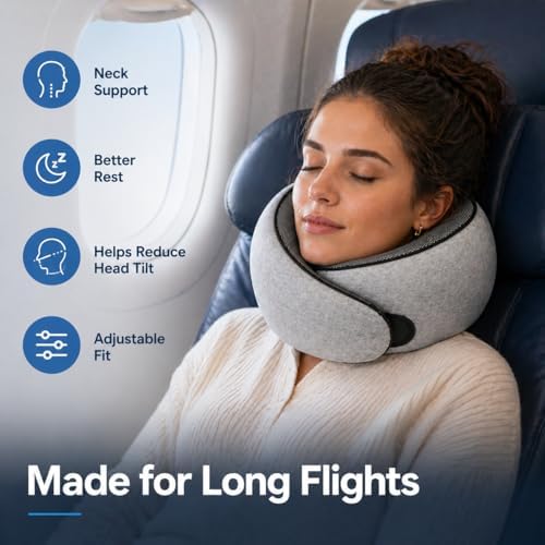 Purroch G-Shape Memory Foam Travel Pillow, Neck Pillow - Image 4