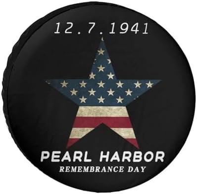 Generic Pearl Harbor Remembrance Day Tire Covers, Dust-Proof Weatherproof Wheel by Unknown