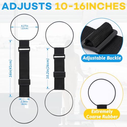 2 Pack Adjustable Multi Use Luggage Connector Straps - Image 2