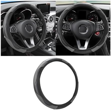 Osilly 15 Inch Carbon Fiber PU Leather Steering Wheel Cover by Osilly