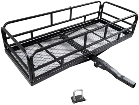 fouwick 60" x 24" x 13" Hitch Cargo Carrier | 600 Lbs Heavy Duty Folding by fouwick