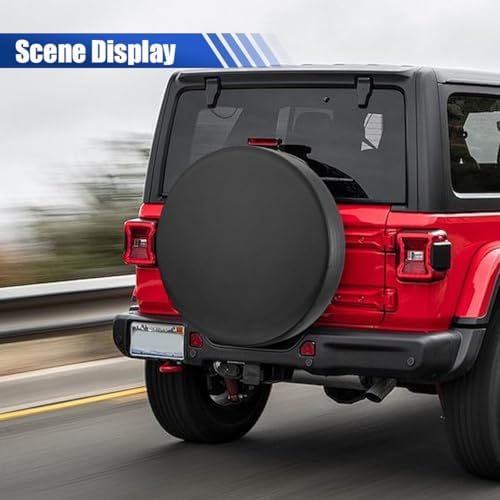 PVC Leather Car Spare Tire Cover, Water-Resistant Dust-Proof Tire Wheel - Image 5