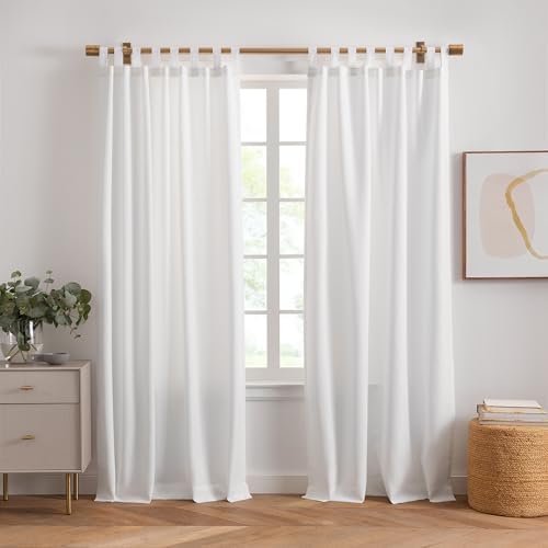 Matine Solid Tab Top Indoor/Outdoor Window Curtain by ElreneHomeFashion