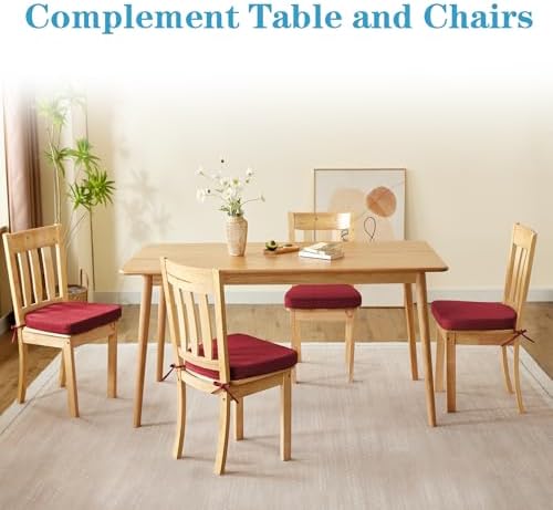 IASEAHK Chair Cushions for Dining Chairs Set of 4, Non Slip Kitchen Chair Pads - Image 6