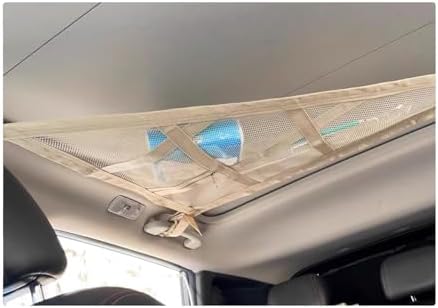 Car Ceiling Cargo Net, 35.4"×25.6" Triangle Double Layer Overhead Cargo Net by Unknown