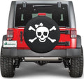 Quadratec Spare Tire Cover, Pirate Girl White Skull Graphic by Quadratec