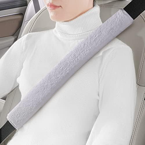 LACDL Extra Long Seatbelt Cover Super Soft Furry by LeadingAComfortableDrivingLife