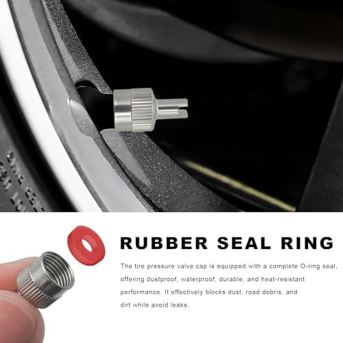10 PCS Tire Valve Stem Caps, Nickel-Plated Metal Tyre Dust Caps - Image 3