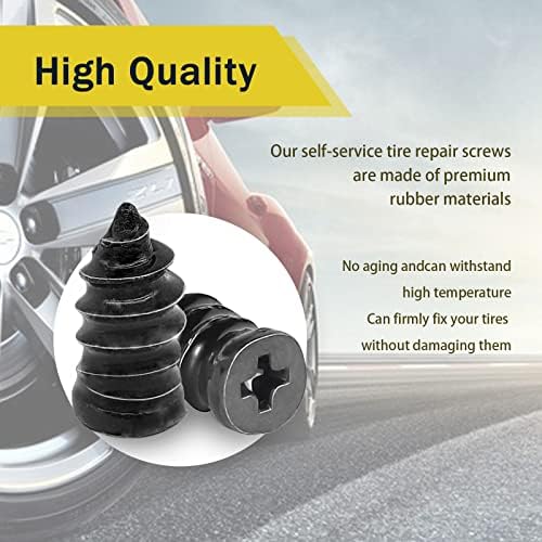 60PCS Tire Repair Rubber Nail, Vacuum Tire Repair Kits Spiral Rubber Nails - Image 5