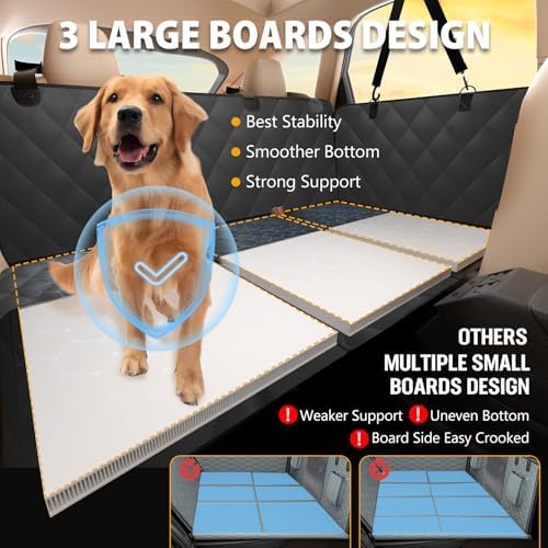 Hard Bottom Dog Car Seat Cover for Back Seat, Back Seat Extender - Image 3