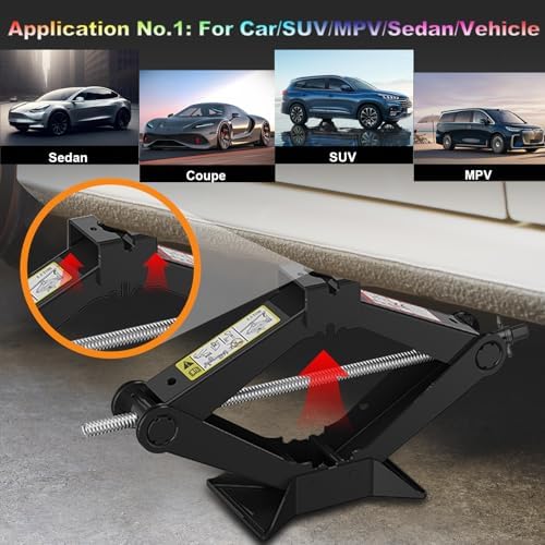 Car Jack Kit Scissor Jack for Tesla Model Y/3/S/X, MPV Tire Jack Tool Kit - Image 3