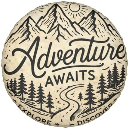 Spare Tire Cover，Adventure Awaits Camper Spare Tire Cover Waterproof Sun - Image 7