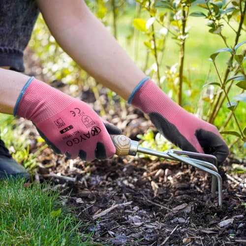 KAYGO Safety Work Gloves for Men Women, PU Coated Palm & Fingers - Image 5
