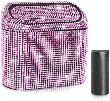 Accmor Car Trash Can with Lid, Mini Auto Dustbin Garbage Can, Car Accessories by Accmor