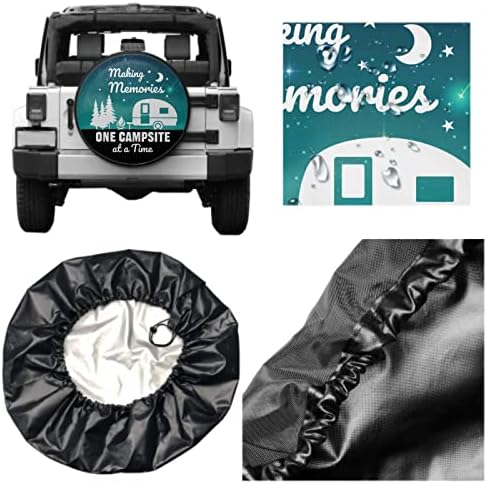 Making Memories One Campsite of A Time Spare Tire Cover Tree 14 Inch - Image 4