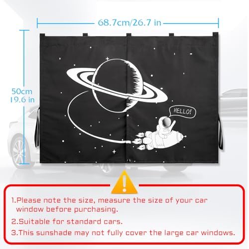 Magnetic Car Window Shades, 2 Packs Car Sun Shades - Image 4
