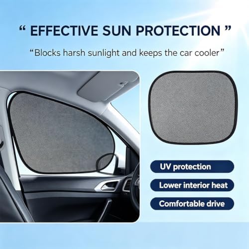 4-Pack Car Window Shades, Foldable Static Cling Car Shades - Image 4