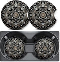2 Pack Mandala Lotus Car Coasters by Unknown
