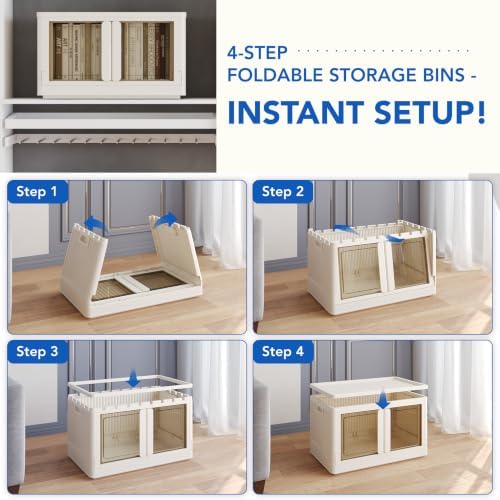 FLEXIMOUNTS 75 QT Stackable Plastic Storage Bins - Image 6