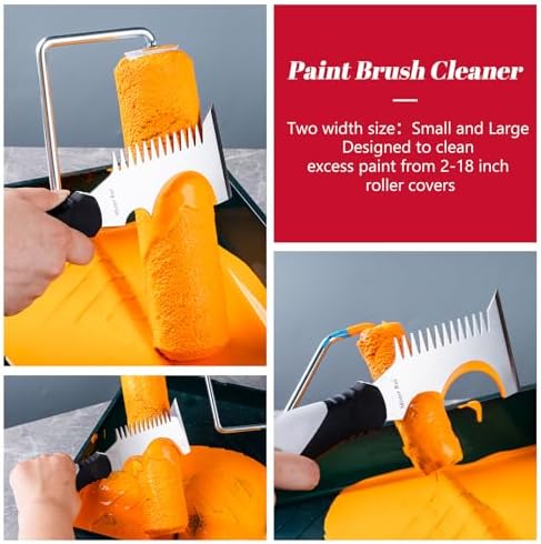 Mister Rui 5-in-1 Paint Brush Comb & Roller Cleaner, Hammer Base - Image 4