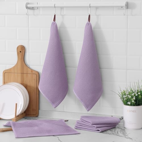 Kitinjoy 100% Cotton Waffle 8-Pack Kitchen Towels - Image 6