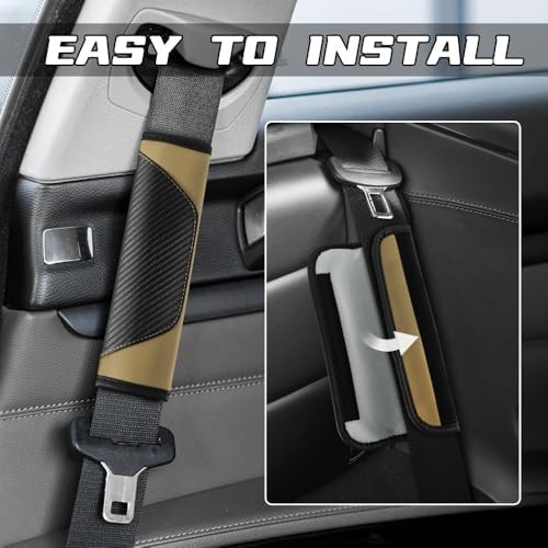2PCS Car Seat Belt Cover Pads, Seatbelt Shoulder Cushion - Image 4