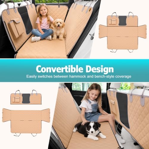 Bark Lover Dog Car Seat Covers for Back Seat, Waterproof Car Seat Protector for - Image 3