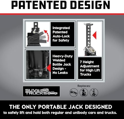 POWERBUILT 3 Ton All-in-One Hydraulic Bottle Jack and Jackstand in One - Image 3