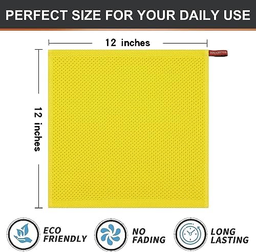 Kitinjoy 100% Cotton Waffle 12-Pack Kitchen Towels - Image 5