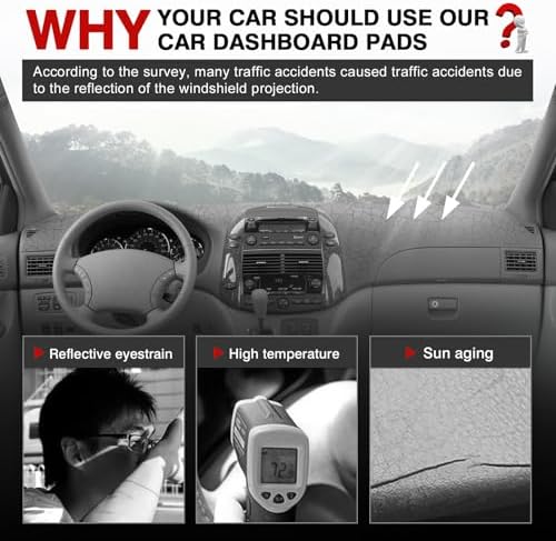 Autorder Gray Dashboard Cover Mat - Image 2