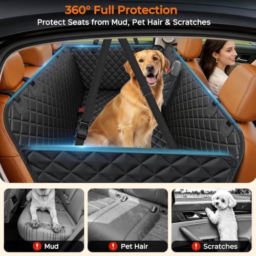URPOWER XL Dog Seat Cover for Full-Size Trucks, 100% Waterproof Hammock - Image 2