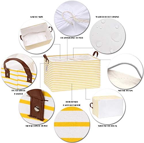 Hinwo 70L Extra Large Canvas Storage Bin - Image 5