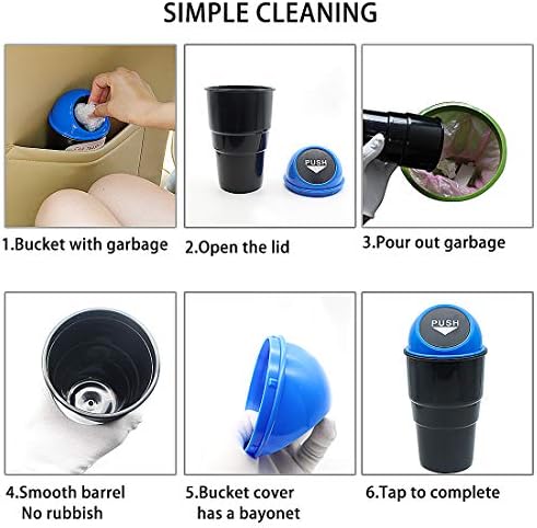 Cup Holder Trash Can, Leakproof Car Trash Can - Image 6