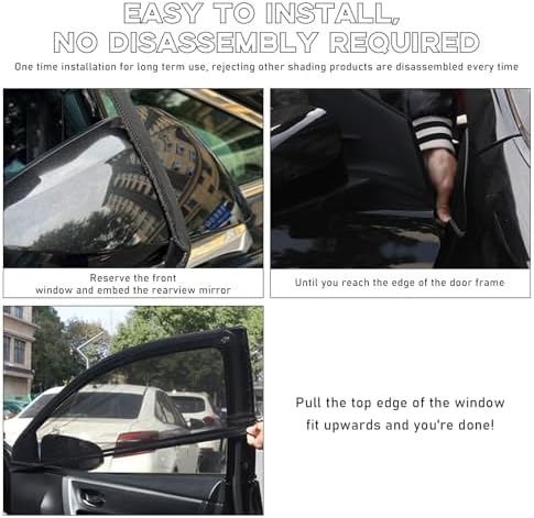 Ohleats 2PCS Car Window Shades, Heat & UV Block Mesh Cover, Car Front - Image 6