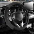 SEG Direct Car Steering Wheel Cover 14"-14.25", Plush Velvet Summer Winter by SEGDirect