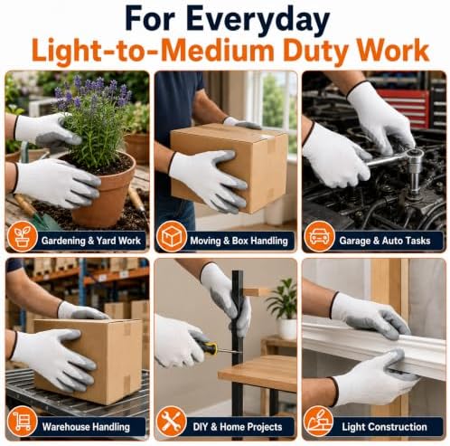 Work Gloves, Nitrile-Coated Grip - Image 5