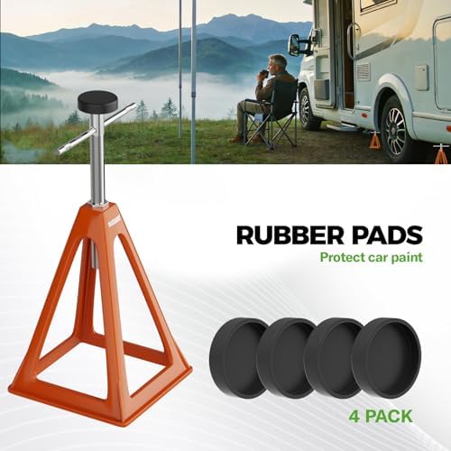 RVGUARD RV Stack Jacks 4 Pack, 7500 Lbs Aluminum Stabilizer Jacks - Image 5