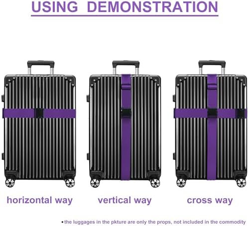 Chelmon Luggage Straps for Suitcases TSA Approved Travel Essentials 4 Pack - Image 5