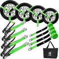 4 Pack Car Tie Down Straps for Trailers by Towmax