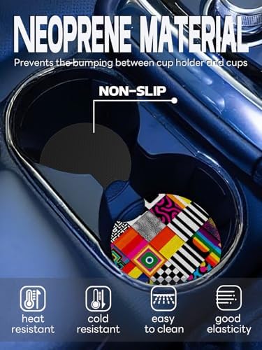 WOCOCN Car Coasters, Cup Holder Coasters - Image 2