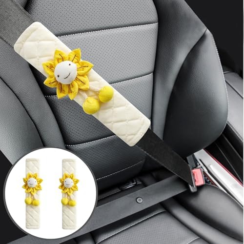 Amooca 2-Pack Braid Pattern Seat Belt Covers Shoulder Pads - Image 4